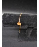 14k Gold Heart Charm Bracelet - £212.85 GBP