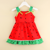 NWT Watermelon Girls Red Sleeveless Ruffle Dress 18M 2T 3T 4T 5T - £4.78 GBP+