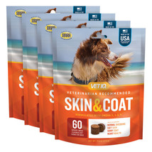 Skin and Coat Hickory Smoke Flavored Soft Chews for Dogs, 240-Count - £38.19 GBP