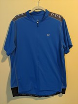 Pearl Izumi Jersey Shirt Men&#39;s XXL 3/4 Zip Blue Cycling Short Sleeve Adult 2XL - £22.38 GBP