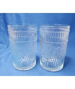Glass Tumblers Cold Beverages Drinks Drinkware Glassware 16-Oz Set of 2 - £7.58 GBP
