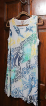 Chico breezy  floral dress sleeveless size 2 (12) - $307.07 MXN
