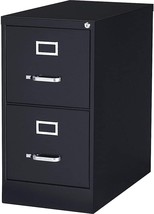Black, 15 By 25 By 28-3/8-Inch, 2-Drawer Vertical File By Lorell. - £203.06 GBP