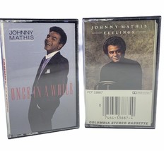 Cassette tape mix lot 2 vtg set music song Johnny Mathis once in awhile feelings - £10.22 GBP