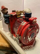 Giftco Fire Engine Bear Children's Ceramic Bank w/Lock &amp; Key *Pre-Owned* o2 - $17.99