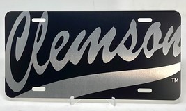 Clemson Baseball  Laser Engraved License Plate Gloss Blk Aluminum .040 t... - £21.10 GBP