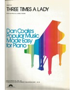 THREE TIMES A LADY BY LIONEL RICHIE 1978 VINTAGE SHEET MUSIC-COMMODORES ... - £7.42 GBP