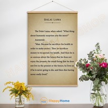 Dalai Lama Quote When Asked about Humanity Poster With Hanger Wall Art Decor - £41.65 GBP+