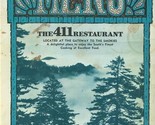 The 411 Restaurant Menu Gateway to the Smokies Maryville Tennessee - £13.99 GBP