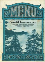 The 411 Restaurant Menu Gateway to the Smokies Maryville Tennessee - £13.95 GBP