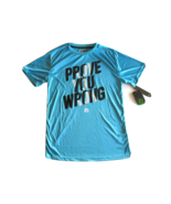 NWT Boys Tee RBX Blue Prove you wrong Performance Active Youth T-Shirt X... - $194.41 MXN