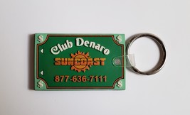 Club Denaro SunCoast Hotel Casino rubber keychain, vintage - €5,07 EUR