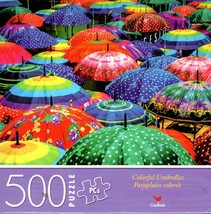 Colorful Umbrellas - 500 Piece Jigsaw Puzzle - £8.53 GBP