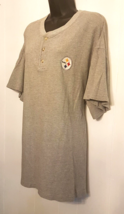 Iron Knights Pittsburgh Steelers sz XL Button Henley Neckline Shirt NFL Football - £14.14 GBP