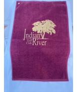Cannon Indian River Burgundy and Gold Golf Towel Never Used! - $180.65 MXN