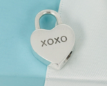 Tiffany &amp; Co XOXO Kisses Hugs Heart Padlock Charm Pendant in Sterling Si... - £267.13 GBP