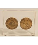 2 Coins 150 Years Sesquicenntenial Monticello ILLINOIS  1837-1987 - $20.00