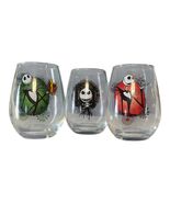 Disney Nightmare Before Christmas Jack Skellington Glass Set of 3 12 oz ... - $19.80