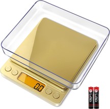 Fuzion Digital Kitchen Scale, 3000G/0.1G Precision Scale With 2, Lcd Display. - £33.64 GBP