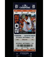 Detroit Tigers vs Chicago White Sox MLB Ticket w Stub 09/01/2012 Rick Po... - £9.08 GBP
