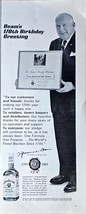 Jim Beam Kentucky 170th Birthday Greeting Whiskey-1965 Vintage Print Ad - $13.89 CAD