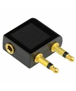 Airplane Airline Travel Headphones Headset Jack Audio 3.5mm Adapter Conv... - $1.93