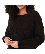 XS Free People Carter Pullover Sweater Black BNWTS - $761.32 MXN