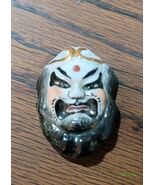 Mini Porcelain Kabuki Mask Display Figurine - $30.40