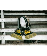 Sienna Saints Green Yellow Knit Collegiate Basketball Sports Scarf Fring... - $27.23