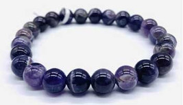 8mm Amethyst, Chevron Bracelet - £39.95 GBP