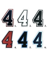 SMITTY | 4&quot; Umpire Numbers | Iron On Sew On for Athletic Shirts or Sport... - $190.17 MXN