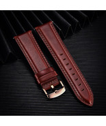 17mm Dark Red Genuine Cowhide Top Grain Leather Premium Watchband/Strap - £11.54 GBP