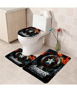 3Pcs/set Avenger Heroes 4 Bathroom Toilet Mat Set Anti Slip Bath Mat dec... - $617.91 MXN+