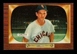 Vintage 1955 Baseball Card Bowman #117 Johnny Groth Outfield Chicago White Sox - £6.62 GBP