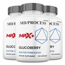 Glucoberry Max +  Blood Sugar Support Formula, 2x Higher Potency (3 Pack) - $53.96