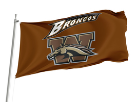 Western Michigan Broncos NCAAF Flag,Size -3x5Ft / 90x150cm, Garden flags - £23.33 GBP