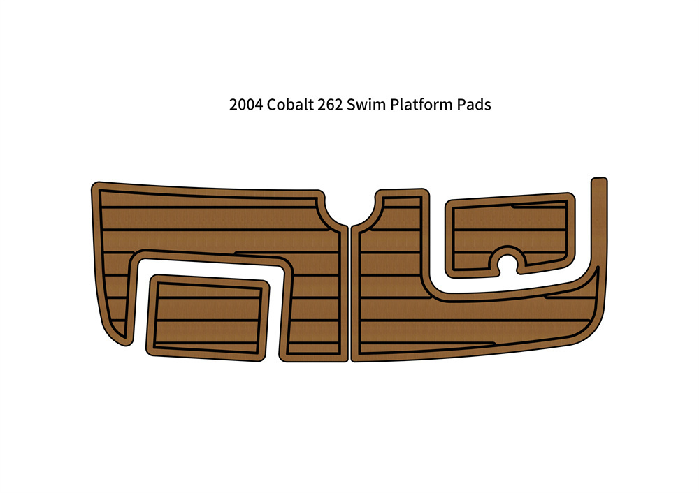2004 Cobalt 262 Swim Platform Step Pad Boat EVA Foam Faux Teak Deck Floo... - $281.00