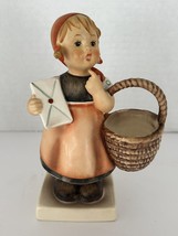 Hummel Goebel Germany 1990s #51/0 VILLAGE Girl W/ Basket 5 1/2” Tall - $570.20 MXN