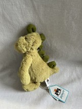 Jellycat 7&quot; Bashful Dino Plush Stuffed  Green Dinosaur London Soft Toy TAGS NOS - £15.76 GBP