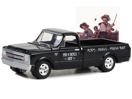 1968 Chevrolet C-10 Pickup Truck Black Fish &amp; Tackle Shop Norman Rockwell Series - £14.84 GBP