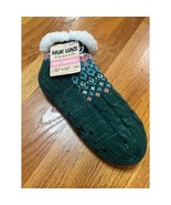 Muk Luks Short Cabin Socks S/M NWT warm gripper socks Green - £11.29 GBP