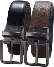 Calvin Klein Mens Two-in-One Reversible Rotative Buckle Casual Dress Belt - $24.94