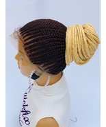 Updo Braided wig,Box Braids,Full Lace braid wig,Braid wig,Senegalese, Ponytail - $168.30