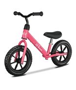 HAWEEK 12" Toddler Balance Bike - No Pedal Training, Ages 2-5, Adjustable - $61.43