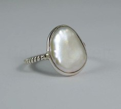 Fresh Water Pearl Ring, 925 Sterling Silver,Statement Ring, Christmas,Gift Ring - £53.34 GBP