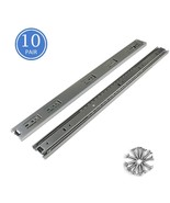 22 Inch Three-Section Nickel Slide Rail Track Furniture Closet File Cabinet - $134.47 CAD