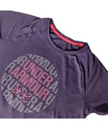 Under Armour Women&#39;s Athletic Shirt Size XXS Purple Short Sleeve Workout - $281.26 MXN