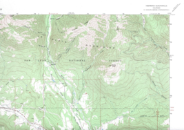 Hesperus, Colorado 1963 Vintage USGS Topo Map 7.5 Quadrangle Topographic - $23.99