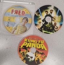 Family DVD Movie Triple Play: Kung Fu Panda, Fred, Star Wars Clone Wars - £5.45 GBP