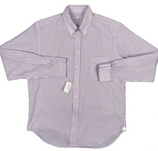 NEW Loro Piana Fine Dress Shirt!  18 37/38  e 45   Lavender &amp; Purple Plaid - £176.80 GBP